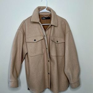 Tan oversized jacket